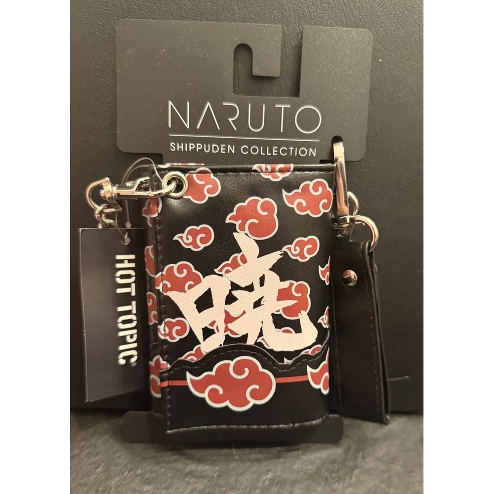 Naruto Shippuden Trifold Wallet & Chain Anime Hot Topic Merch